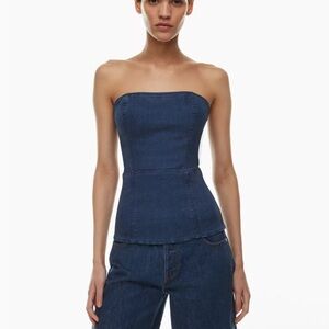 Aritzia Denim Forum 90s Denim Tube Top